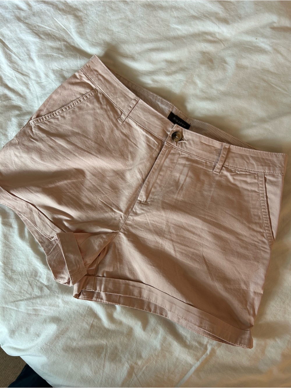 Primark Blush Pink Chino Shorts Size US8